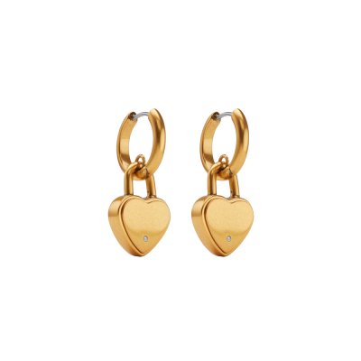 THE HEART PADLOCK EARRINGS